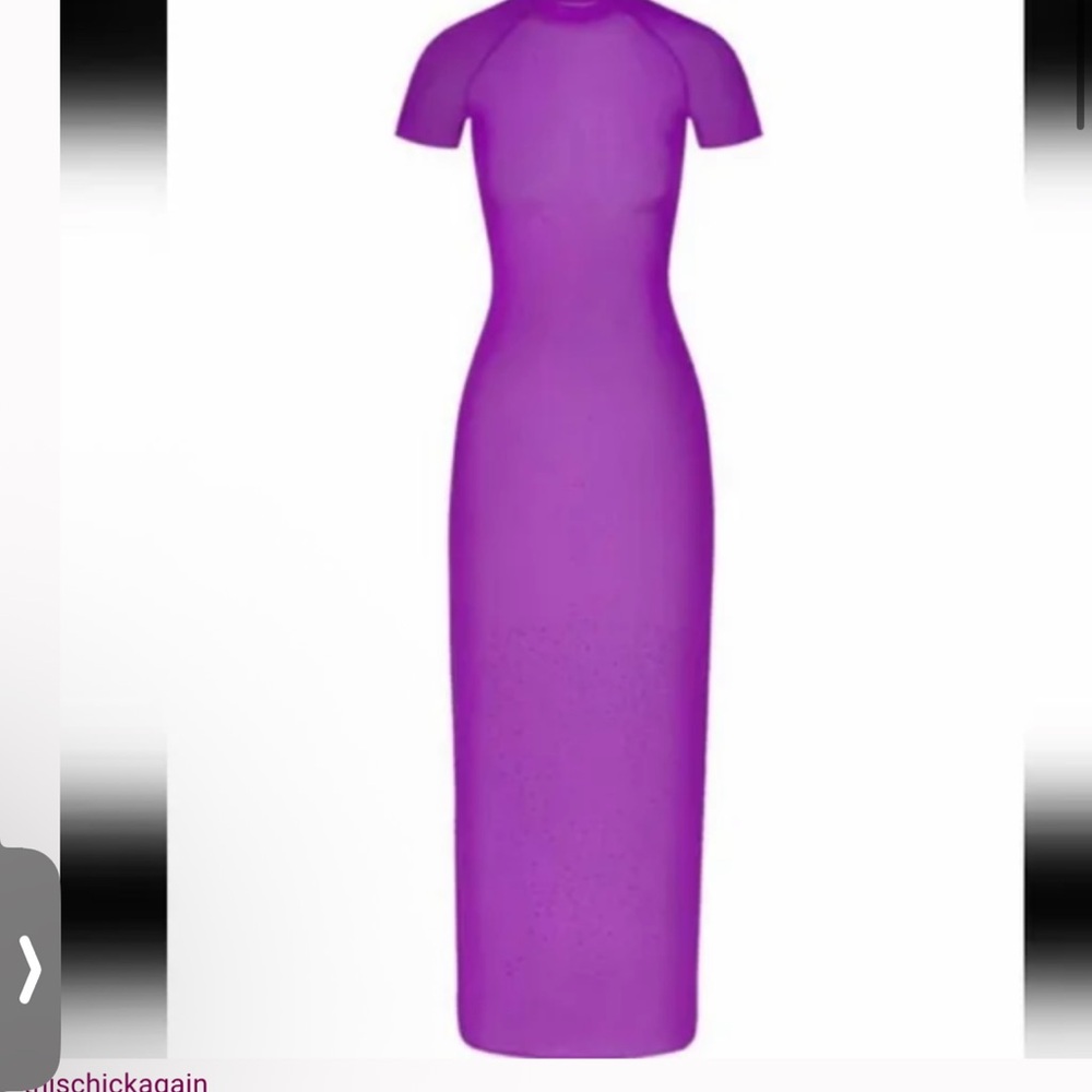 🌷Skims Purple Rhinestone Swim Coverup Dress